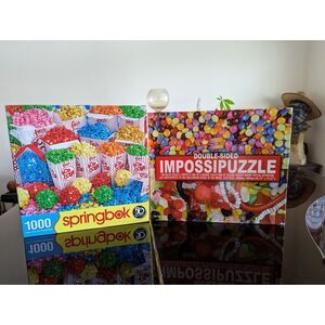Bundle of 2 jigsaw puzzles (Impossipuzzle/Tehnicolor Treats)